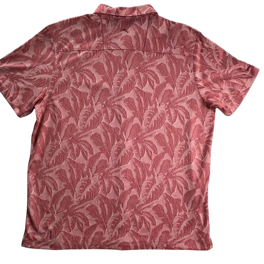 Tommy Bahama IslandZone XL Jacquard Tropical Leaf Button Front Shirt - Picture 2 of 11